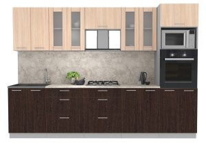 ГОТОВАЯ КУХНЯ МИЛА 3,0 ВТ (ДУБ МОЛОЧНЫЙ/ ВЕНГЕ)
