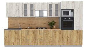 ГОТОВАЯ КУХНЯ "МИЛА36 ВТ" (ДУБ БЕЛЫЙ/ ДУБ ЗОЛОТОЙ)