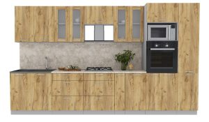 ГОТОВАЯ КУХНЯ "МИЛА36 ВТ" (ДУБ ЗОЛОТОЙ/ ДУБ ЗОЛОТОЙ)