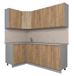 ГОТОВАЯ КУХНЯ ЛАЙТ 1,2X2,0 (ДУБ ЗОЛОТОЙ/ ДУБ ЗОЛОТОЙ)