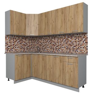 ГОТОВАЯ КУХНЯ ЛАЙТ 1,2X2,1 (ДУБ ЗОЛОТОЙ/ ДУБ ЗОЛОТОЙ)