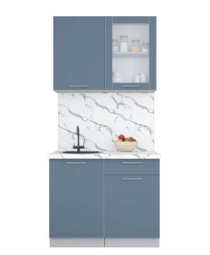 ГОТОВАЯ КУХНЯ ПЛАСТИК 1,0Б (АРКТИЧЕСКИЙ/ АРКТИЧЕСКИЙ)