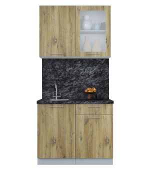 ГОТОВАЯ КУХНЯ ПЛАСТИК 1,0Б (ДУБ ЭПОКСИД/ ДУБ ЭПОКСИД)