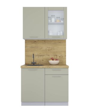 ГОТОВАЯ КУХНЯ ПЛАСТИК 1,0Б (ЛАТТЕ/ ЛАТТЕ)