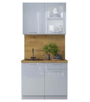 ГОТОВАЯ КУХНЯ ПЛАСТИК 1,0Б (ТУМАННЫЙ ГЛЯНЕЦ/ ТУМАННЫЙ ГЛЯНЕЦ)