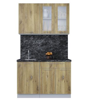 ГОТОВАЯ КУХНЯ ПЛАСТИК 1,2Б (ДУБ ЭПОКСИД/ ДУБ ЭПОКСИД)