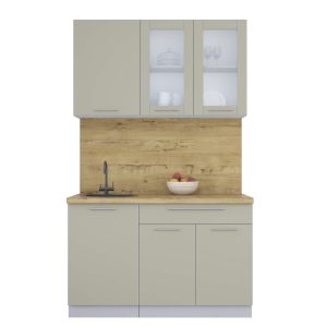 ГОТОВАЯ КУХНЯ ПЛАСТИК 1,3Б (ЛАТТЕ/ ЛАТТЕ)