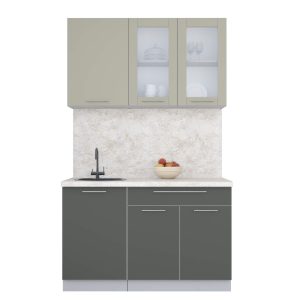 ГОТОВАЯ КУХНЯ ПЛАСТИК 1,3Б (ЛАТТЕ/ ШТОРМ)