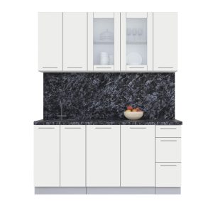 ГОТОВАЯ КУХНЯ ПЛАСТИК 1,7Б (ЗЕФИРНЫЙ/ ЗЕФИРНЫЙ)