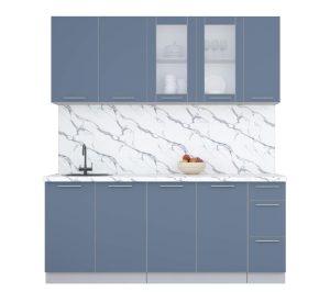 ГОТОВАЯ КУХНЯ ПЛАСТИК 1,9Б (АРКТИЧЕСКИЙ/ АРКТИЧЕСКИЙ)