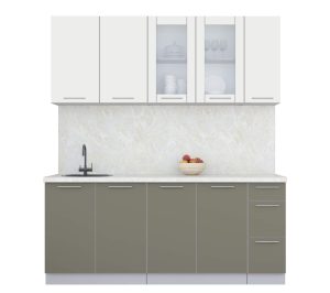 ГОТОВАЯ КУХНЯ ПЛАСТИК 1,9Б (ЗЕФИРНЫЙ/ КВАРЦЕВЫЙ)