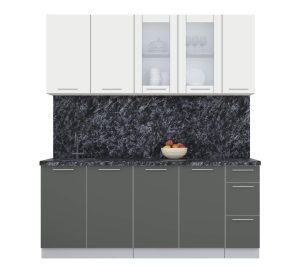 ГОТОВАЯ КУХНЯ ПЛАСТИК 1,9Б (ЗЕФИРНЫЙ/ ШТОРМ)