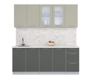 ГОТОВАЯ КУХНЯ ПЛАСТИК 2,0Б (ЛАТТЕ/ ШТОРМ)