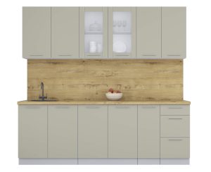 ГОТОВАЯ КУХНЯ ПЛАСТИК 2,3Б (ЛАТТЕ/ ЛАТТЕ)