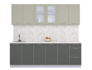 ГОТОВАЯ КУХНЯ ПЛАСТИК 2,4Б (ЛАТТЕ/ ШТОРМ)