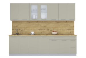 ГОТОВАЯ КУХНЯ ПЛАСТИК 2,7Б (ЛАТТЕ/ ЛАТТЕ)