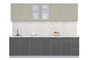 ГОТОВАЯ КУХНЯ ПЛАСТИК 2,7Б (ЛАТТЕ/ ШТОРМ)