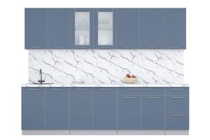 ГОТОВАЯ КУХНЯ ПЛАСТИК 2,8Б (АРКТИЧЕСКИЙ/ АРКТИЧЕСКИЙ)