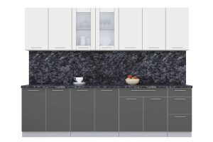 ГОТОВАЯ КУХНЯ ПЛАСТИК 2,8Б (ЗЕФИРНЫЙ/ ШТОРМ)