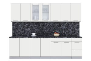 ГОТОВАЯ КУХНЯ ПЛАСТИК 2,8Б (ЗЕФИРНЫЙ/ ЗЕФИРНЫЙ)