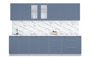 ГОТОВАЯ КУХНЯ ПЛАСТИК 2,9Б (АРКТИЧЕСКИЙ/ АРКТИЧЕСКИЙ)