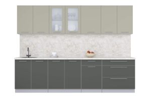 ГОТОВАЯ КУХНЯ ПЛАСТИК 2,9Б (ЛАТТЕ/ ШТОРМ)