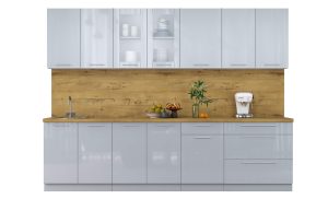 ГОТОВАЯ КУХНЯ ПЛАСТИК 2,9Б (ТУМАННЫЙ ГЛЯНЕЦ/ ТУМАННЫЙ ГЛЯНЕЦ)