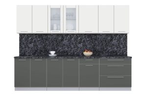 ГОТОВАЯ КУХНЯ ПЛАСТИК 2,9Б (ЗЕФИРНЫЙ/ ШТОРМ)