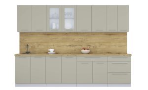 ГОТОВАЯ КУХНЯ ПЛАСТИК 3,0Б (ЛАТТЕ/ ЛАТТЕ)