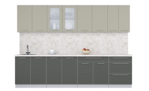 ГОТОВАЯ КУХНЯ ПЛАСТИК 3,0Б (ЛАТТЕ/ ШТОРМ)