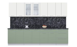 ГОТОВАЯ КУХНЯ ПЛАСТИК 3,0Б (ЗЕФИРНЫЙ/ ПОЛЫНЬ)