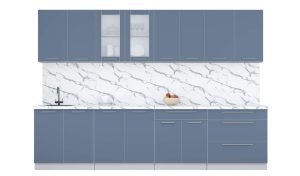 ГОТОВАЯ КУХНЯ ПЛАСТИК 3,1Б (АРКТИЧЕСКИЙ/ АРКТИЧЕСКИЙ)