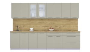 ГОТОВАЯ КУХНЯ ПЛАСТИК 3,1Б (ЛАТТЕ/ ЛАТТЕ)