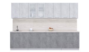 ГОТОВАЯ КУХНЯ ПЛАСТИК 3,1Б (ОКСИД СВЕТЛЫЙ/ ОКСИД ТЕМНЫЙ)