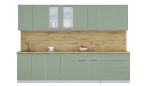 ГОТОВАЯ КУХНЯ ПЛАСТИК 3,1Б (ПОЛЫНЬ/ ПОЛЫНЬ)