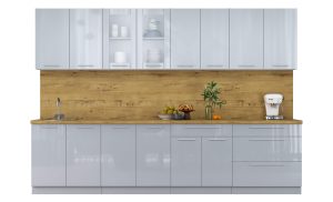 ГОТОВАЯ КУХНЯ ПЛАСТИК 3,1Б (ТУМАННЫЙ ГЛЯНЕЦ/ ТУМАННЫЙ ГЛЯНЕЦ)