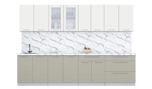 ГОТОВАЯ КУХНЯ ПЛАСТИК 3,1Б (ЗЕФИРНЫЙ/ ЛАТТЕ)