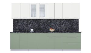 ГОТОВАЯ КУХНЯ ПЛАСТИК 3,1Б (ЗЕФИРНЫЙ/ ПОЛЫНЬ)