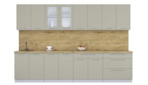 ГОТОВАЯ КУХНЯ ПЛАСТИК 3,2Б (ЛАТТЕ/ ЛАТТЕ)