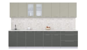 ГОТОВАЯ КУХНЯ ПЛАСТИК 3,2Б (ЛАТТЕ/ ШТОРМ)