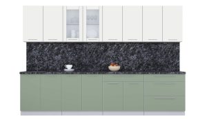 ГОТОВАЯ КУХНЯ ПЛАСТИК 3,2Б (ЗЕФИРНЫЙ/ ПОЛЫНЬ)