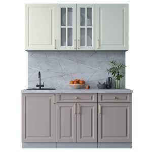 ГОТОВАЯ КУХНЯ ШАТО SOFT-TOUCH 1,6А (БЕЛЫЙ/ ЛУНА)