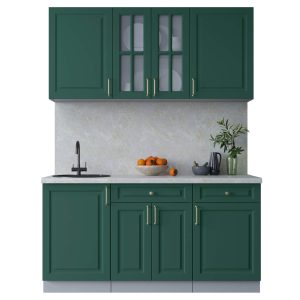 ГОТОВАЯ КУХНЯ ШАТО SOFT-TOUCH 1,6А (ИЗУМРУД/ ИЗУМРУД)