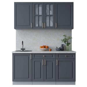 ГОТОВАЯ КУХНЯ ШАТО SOFT-TOUCH 1,6А (ПЕПЕЛ/ ПЕПЕЛ)