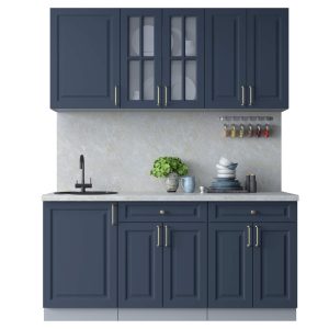 ГОТОВАЯ КУХНЯ ШАТО SOFT-TOUCH 1,7А (ИНДИГО/ ИНДИГО)