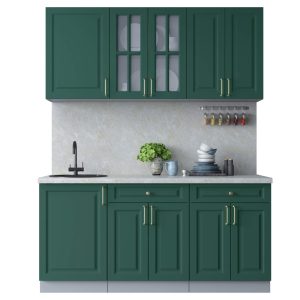 ГОТОВАЯ КУХНЯ ШАТО SOFT-TOUCH 1,7А (ИЗУМРУД/ ИЗУМРУД)