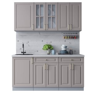 ГОТОВАЯ КУХНЯ ШАТО SOFT-TOUCH 1,7А (ЛУНА/ ЛУНА)