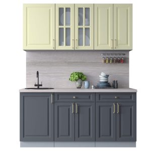 ГОТОВАЯ КУХНЯ ШАТО SOFT-TOUCH 1,7А (КАШЕМИР/ ПЕПЕЛ)