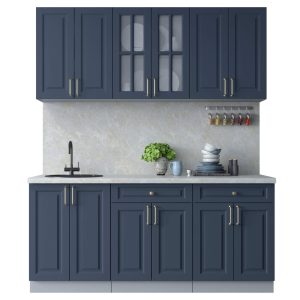 ГОТОВАЯ КУХНЯ ШАТО SOFT-TOUCH 1,8А (ИНДИГО/ ИНДИГО)