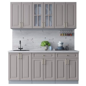 ГОТОВАЯ КУХНЯ ШАТО SOFT-TOUCH 1,8А (ЛУНА/ ЛУНА)